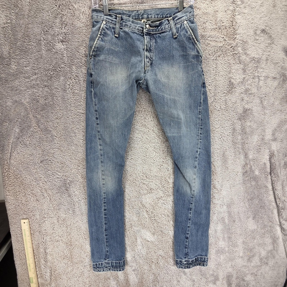 Vintage Levis Engineered Jeans Womens Blue Twisted Zip Fly Slim Fit Fits 26x30